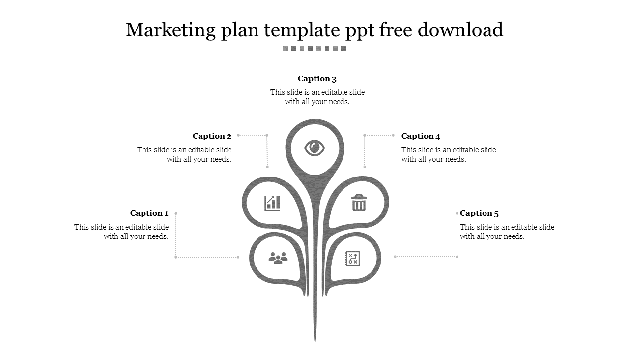 marketing plan template ppt free download-Gray